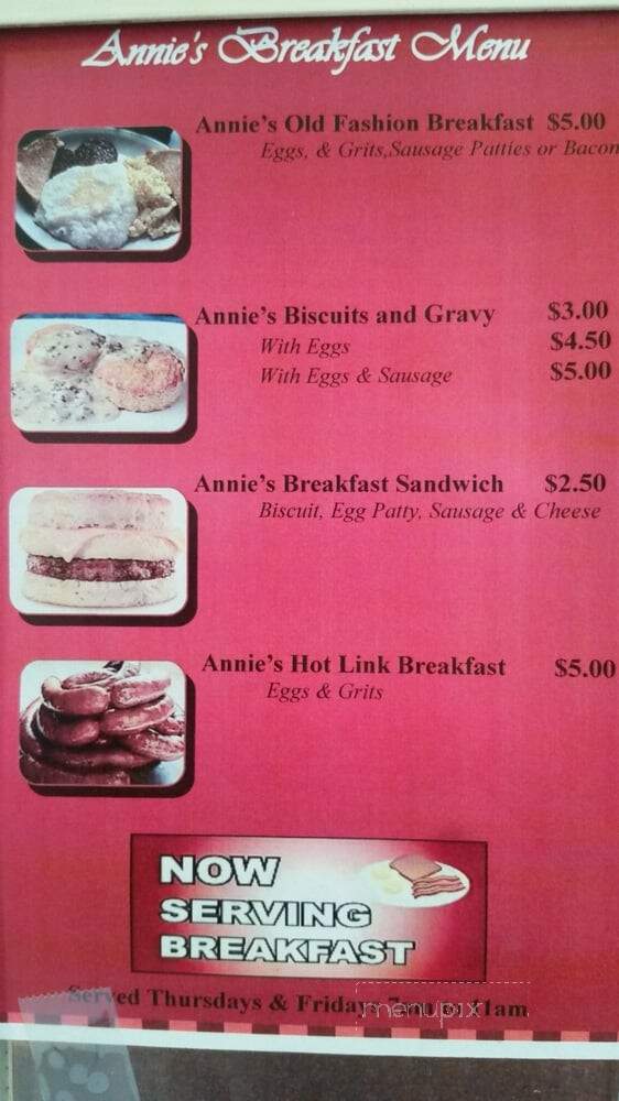 Annie's Kitchen - Las Vegas, NV menu_pic