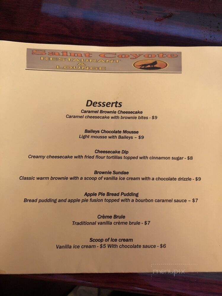 Saint Coyote - Anchorage, AK menu_pic
