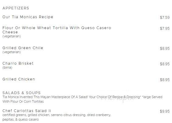 El Charro - Carnegie, OK menu_pic