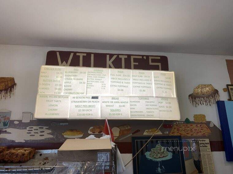 Wilkie R N Bakery & Son - Orillia, ON menu_pic