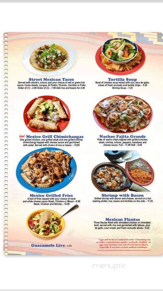 Mexico Grill - Ruleville, MS menu_pic
