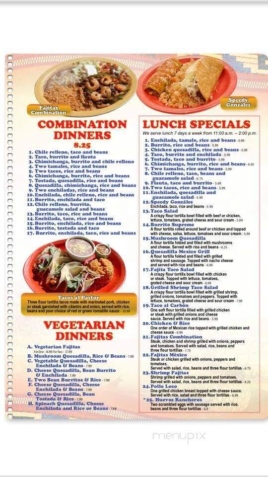 Mexico Grill - Ruleville, MS menu_pic