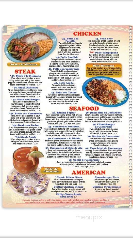 Mexico Grill - Ruleville, MS menu_pic