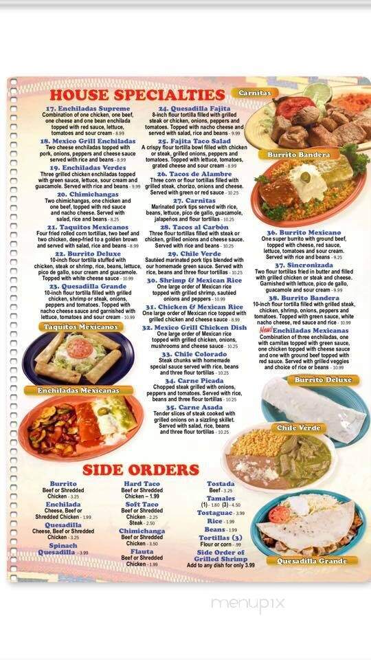 Mexico Grill - Ruleville, MS menu_pic