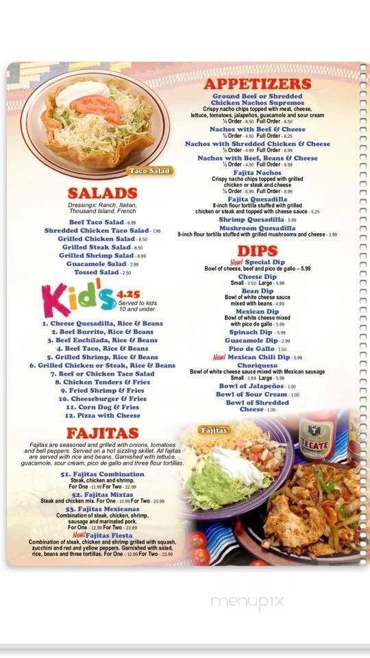 Mexico Grill - Ruleville, MS menu_pic