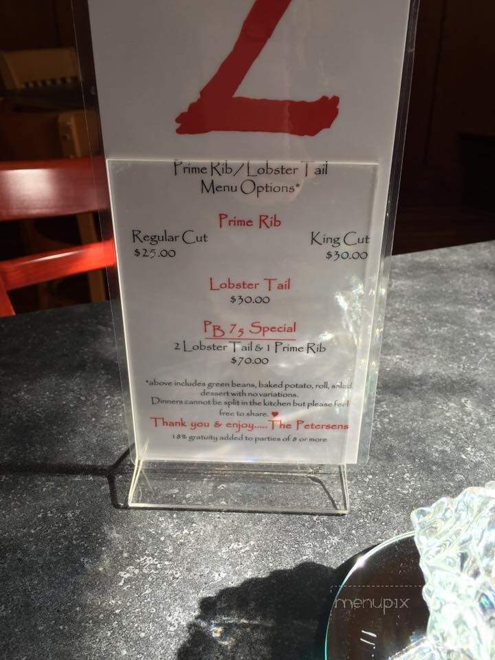 Petersen Bar 75 - Herman, NE menu_pic