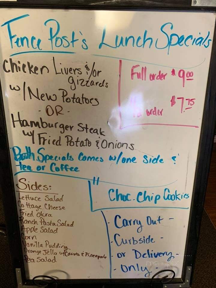 Fence Post Catering - Harper, KS menu_pic
