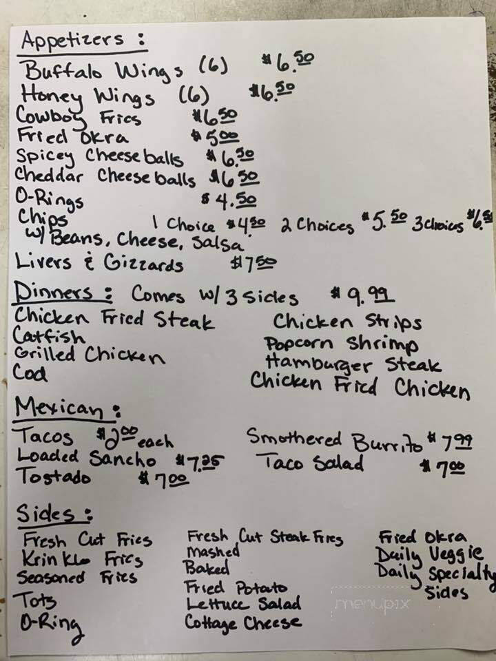 Fence Post Catering - Harper, KS menu_pic