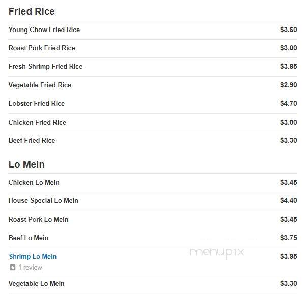 Lucky House Chinese Restaurant - Scotia, NY menu_pic