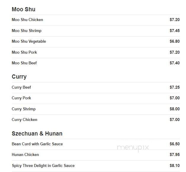 Lucky House Chinese Restaurant - Scotia, NY menu_pic