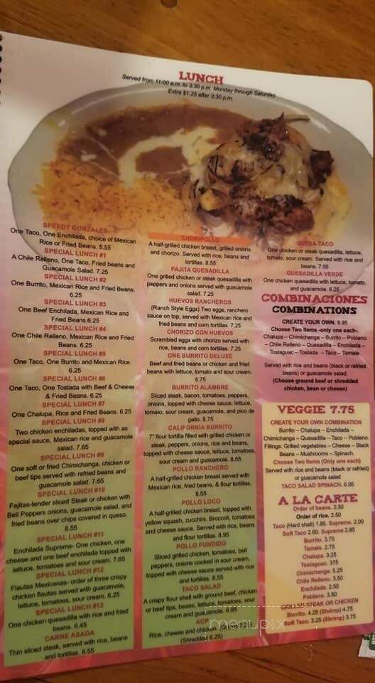 El Chile Rojo - Landrum, SC menu_pic