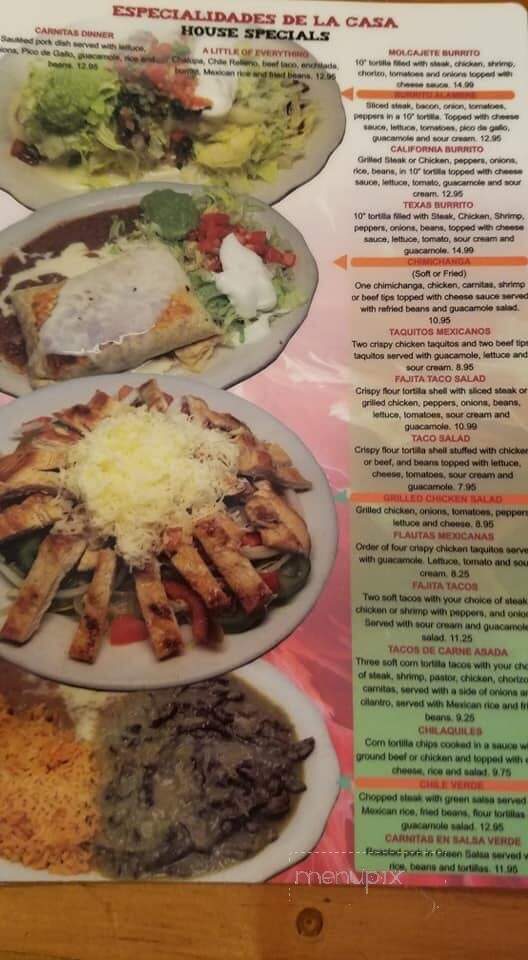 El Chile Rojo - Landrum, SC menu_pic