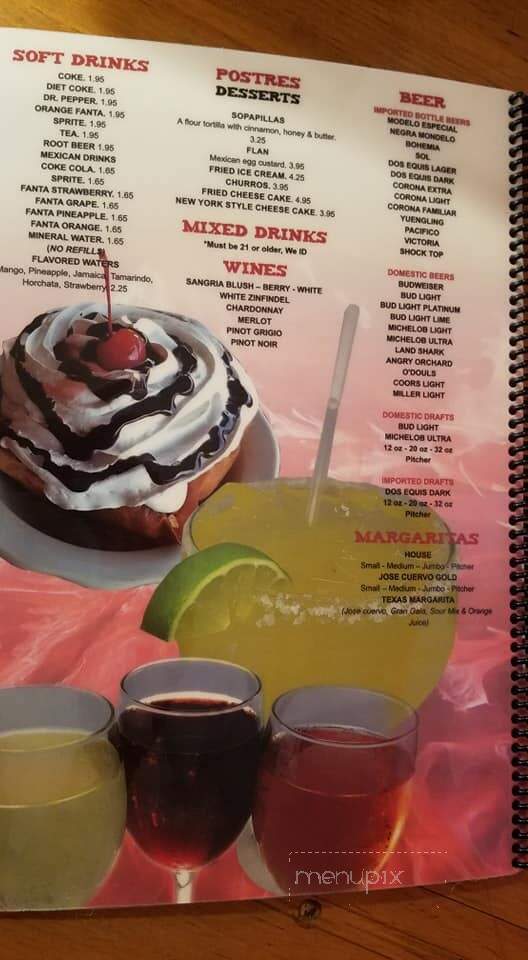 El Chile Rojo - Landrum, SC menu_pic