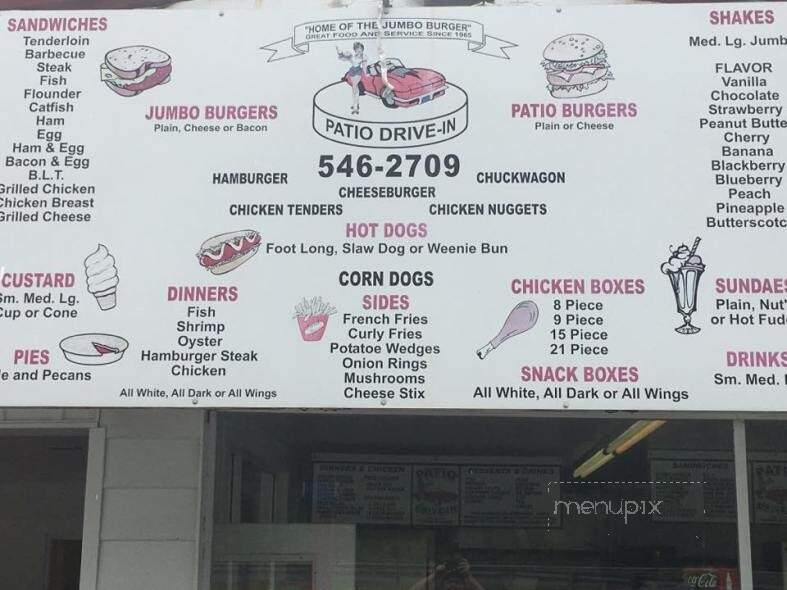 Patio Drive-In - Pennington Gap, VA menu_pic