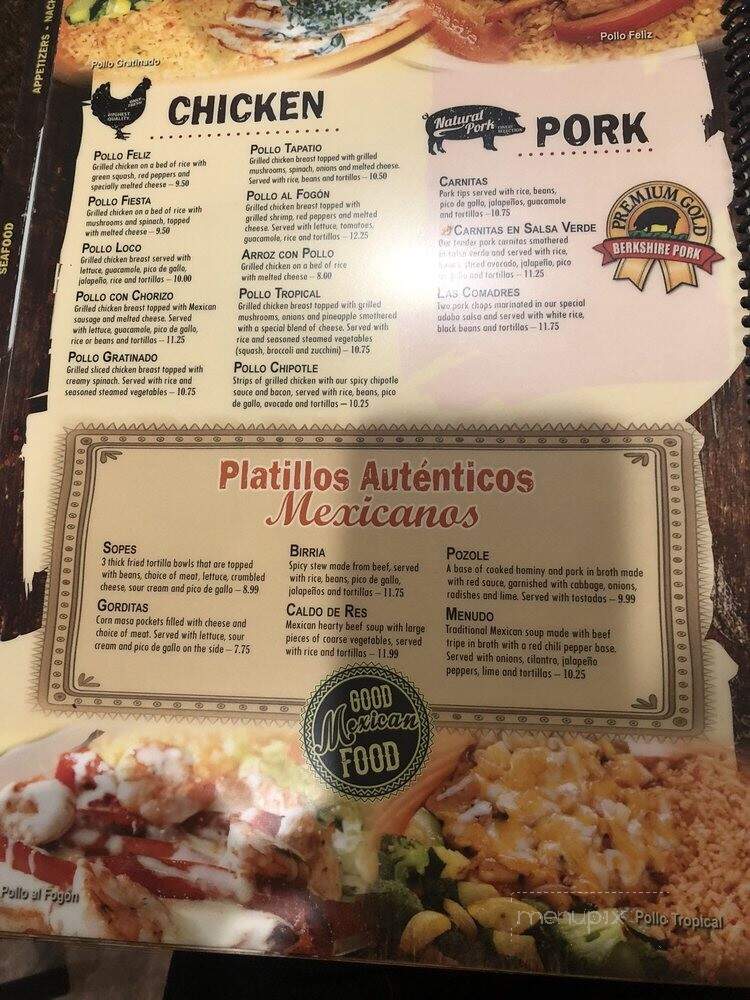 Santa Fe Mexican Grill - Kingsport, TN menu_pic
