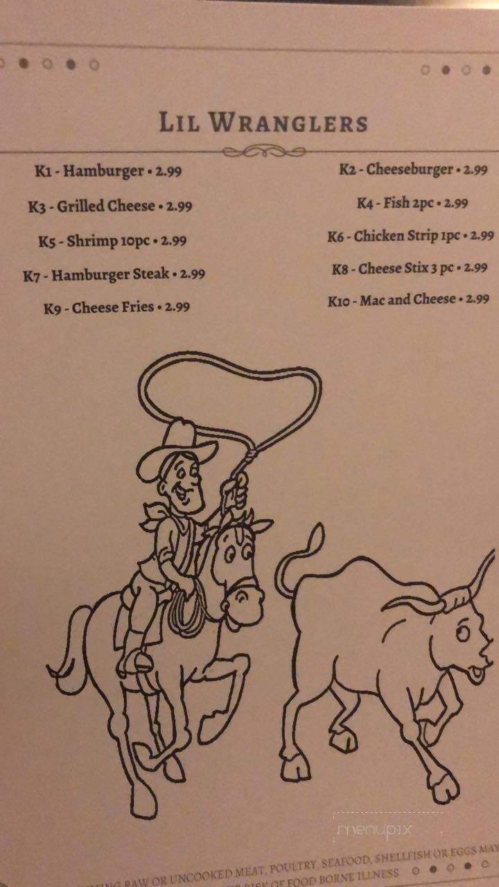 Cowboy Steak House - Decaturville, TN menu_pic