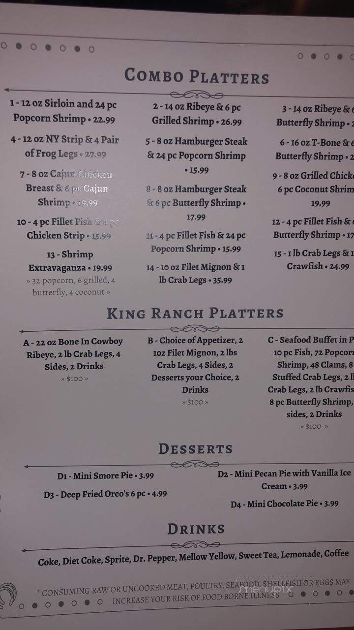 Cowboy Steak House - Decaturville, TN menu_pic