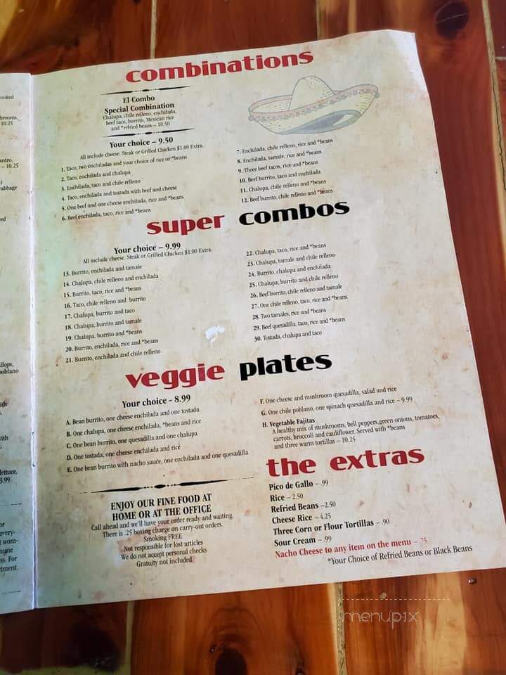La Presa Mexican Restaurant - Plainfield, IN menu_pic