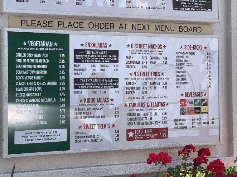 Midtown Taco Company - Sacramento, CA menu_pic