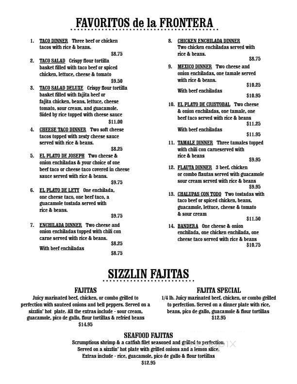 Polo's Mexican Cafe - Weatherford, TX menu_pic