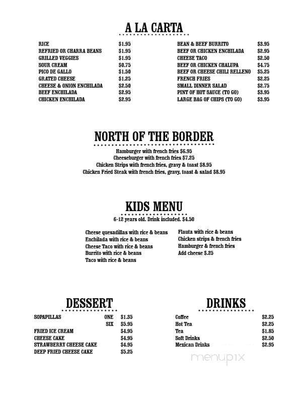 Polo's Mexican Cafe - Weatherford, TX menu_pic