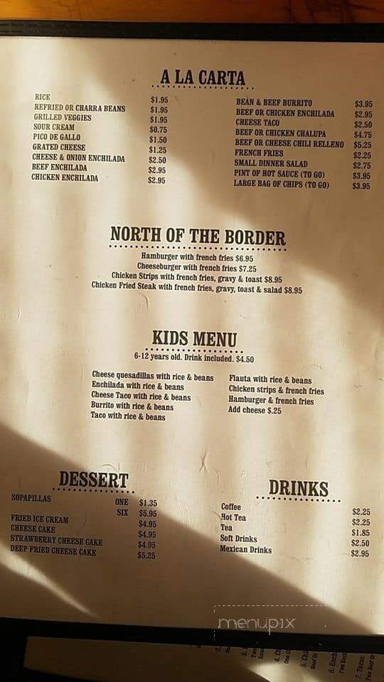 Polo's Mexican Cafe - Weatherford, TX menu_pic