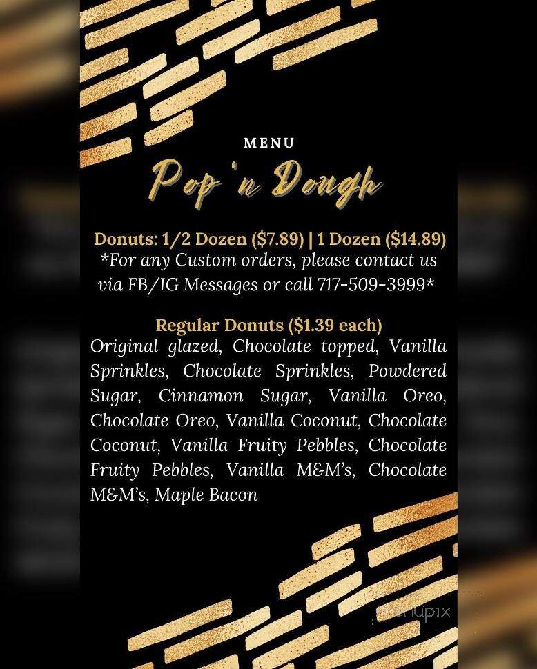 Pop 'N Dough - Lititz, PA menu_pic