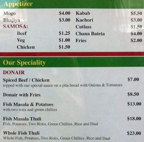 Raj Kapuri Paan & Snacks - East York, ON menu_pic