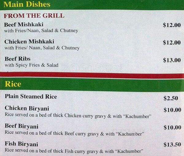 Raj Kapuri Paan & Snacks - East York, ON menu_pic