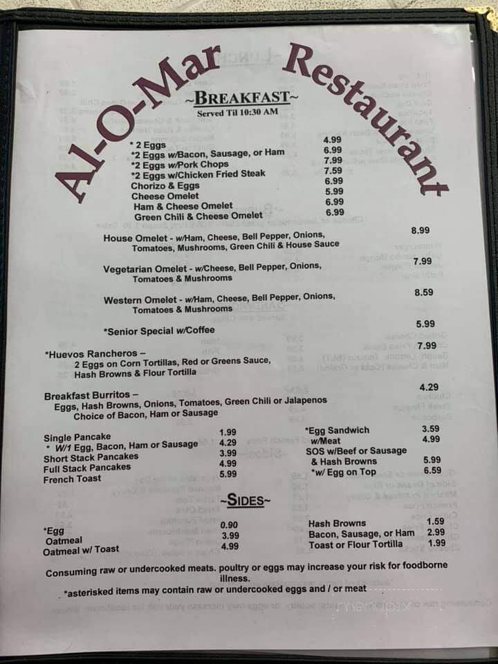 Al-O-Mar Restaurant - Tularosa, NM