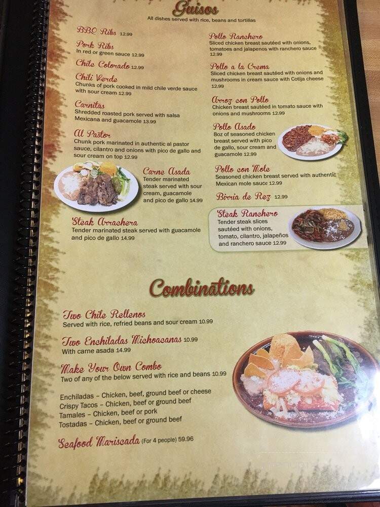 Los Costenos Restaurant - Corning, CA menu_pic