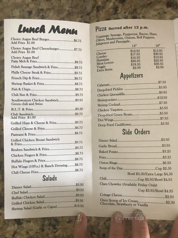 Sail Inn Bar - Needles, CA menu_pic