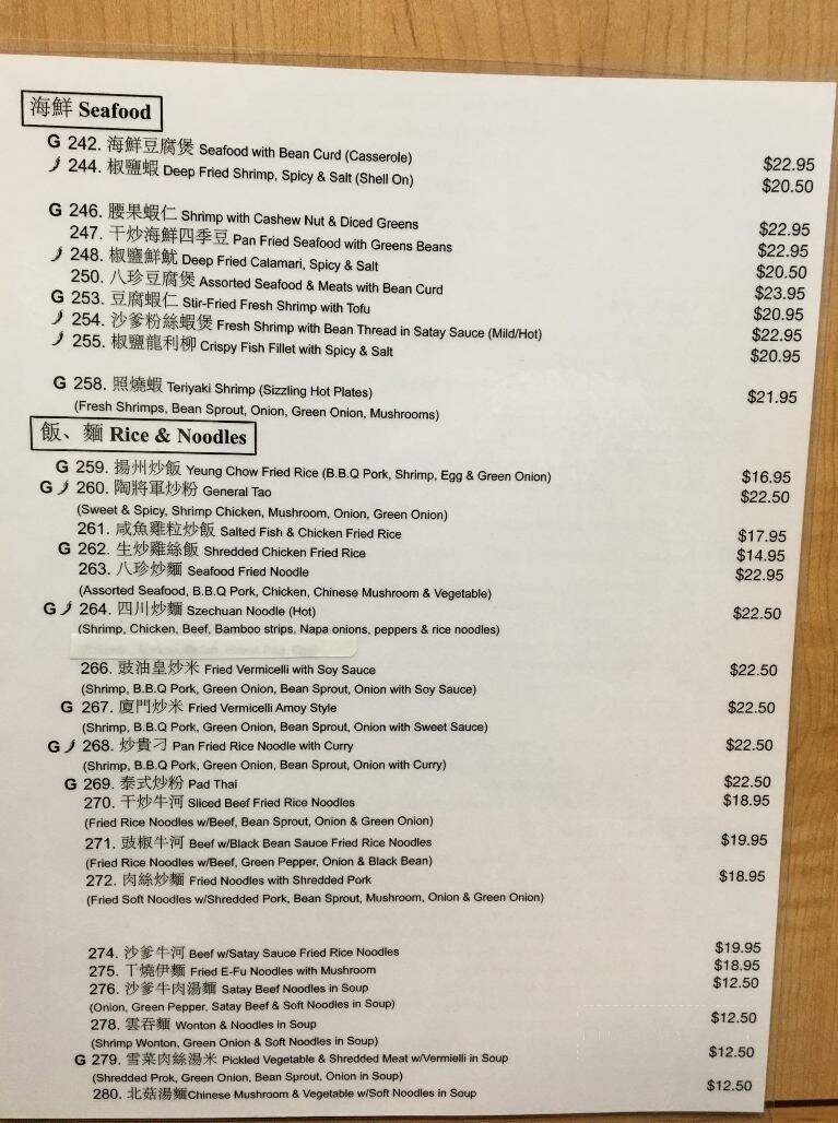 Canton Chinese Restaurant - Thunder Bay, ON menu_pic