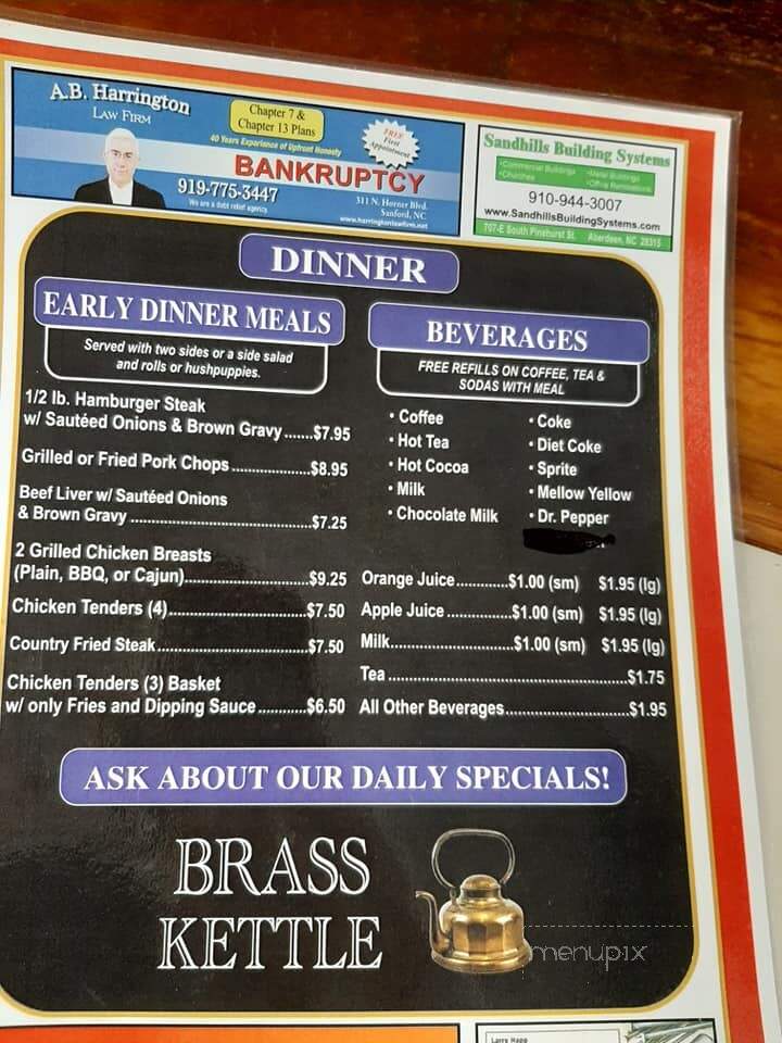 Brass Kettle Family Restaurant - Sanford, NC