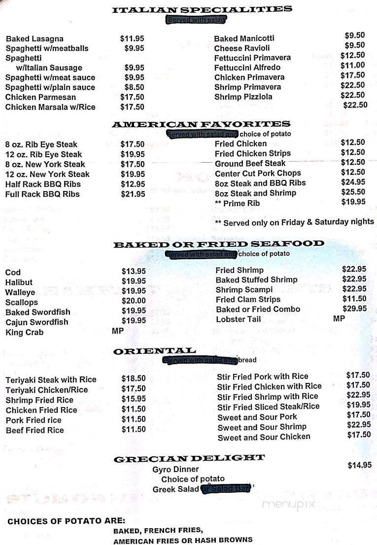 Village Cafe - Rolette, ND menu_pic