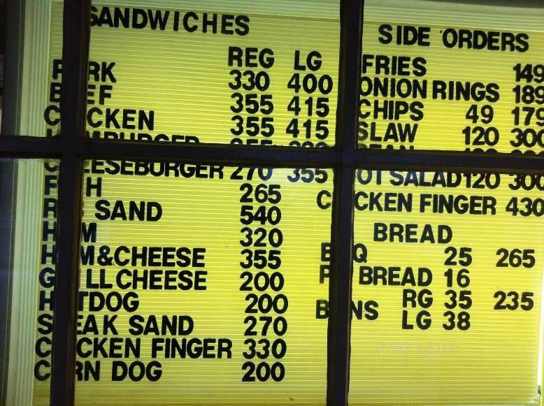Hicks Barbeque - Northport, AL menu_pic