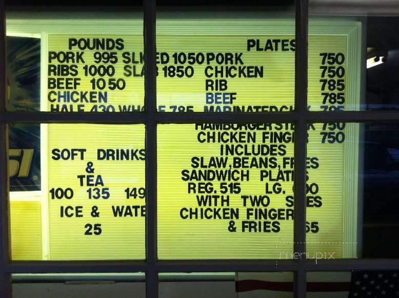 Hicks Barbeque - Northport, AL menu_pic