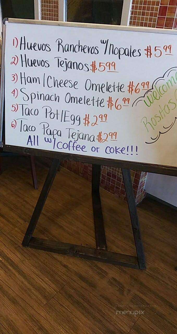 Rosita's Mexican Restaurant - Harlingen, TX menu_pic