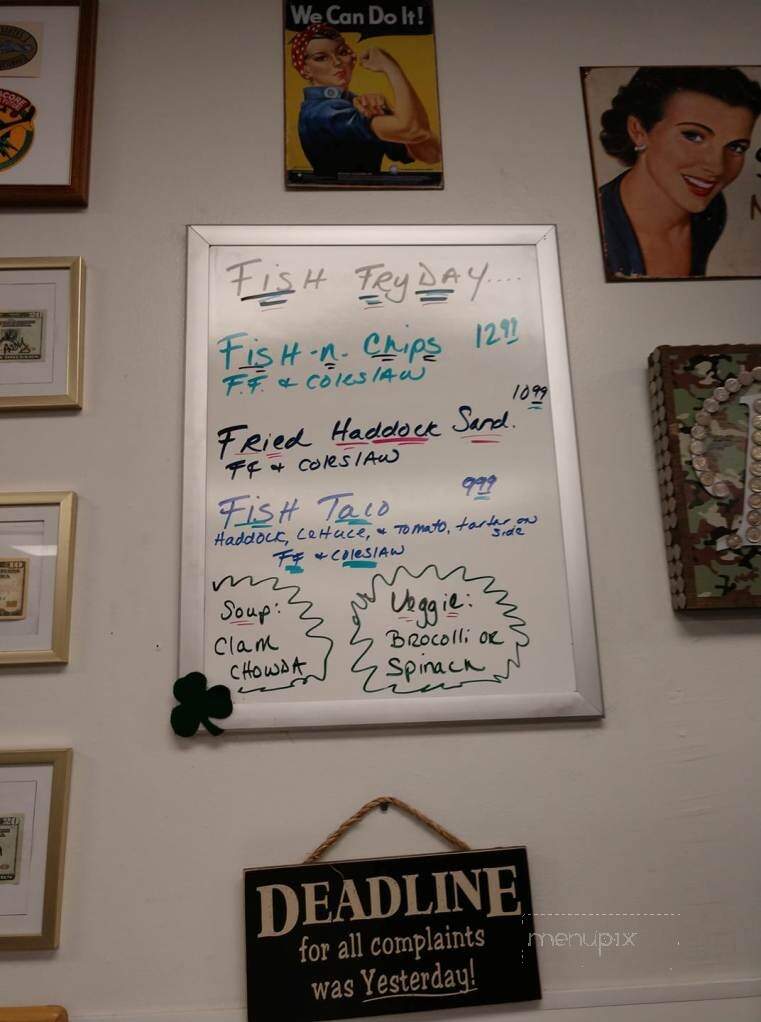 Ryan's Place - Epping, NH menu_pic