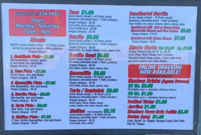 Mama Tita's Tacos - Enid, OK menu_pic