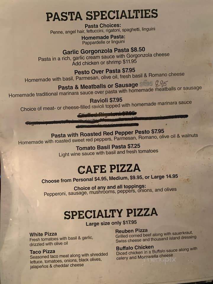 Aiello's Cafe Incorporated - Ridgway, PA menu_pic