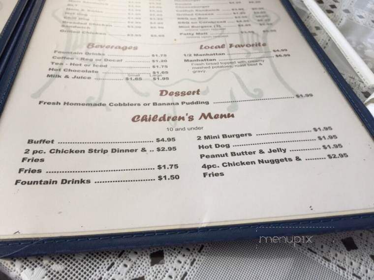 Watermill Restaurant - Cave City, KY menu_pic