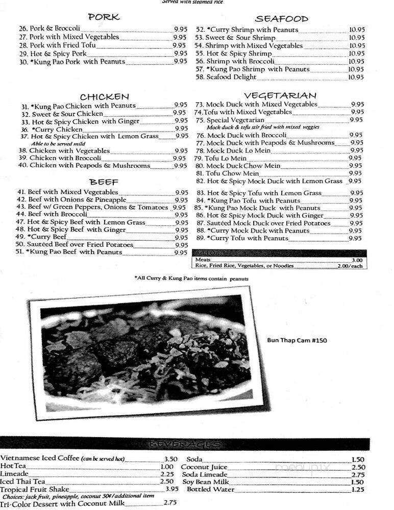 Trieu Chau Restaurant - Saint Paul, MN menu_pic