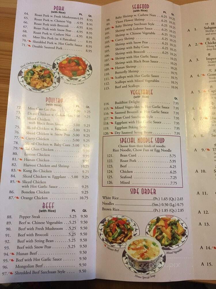 Szechuan King - Saugerties, NY menu_pic