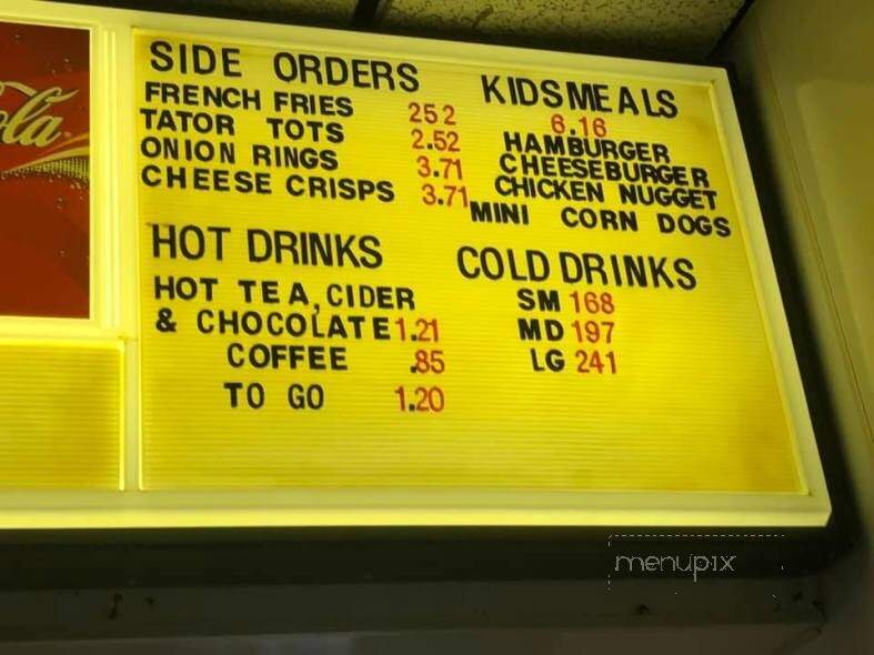 Boom's Restaurant - Parkston, SD menu_pic