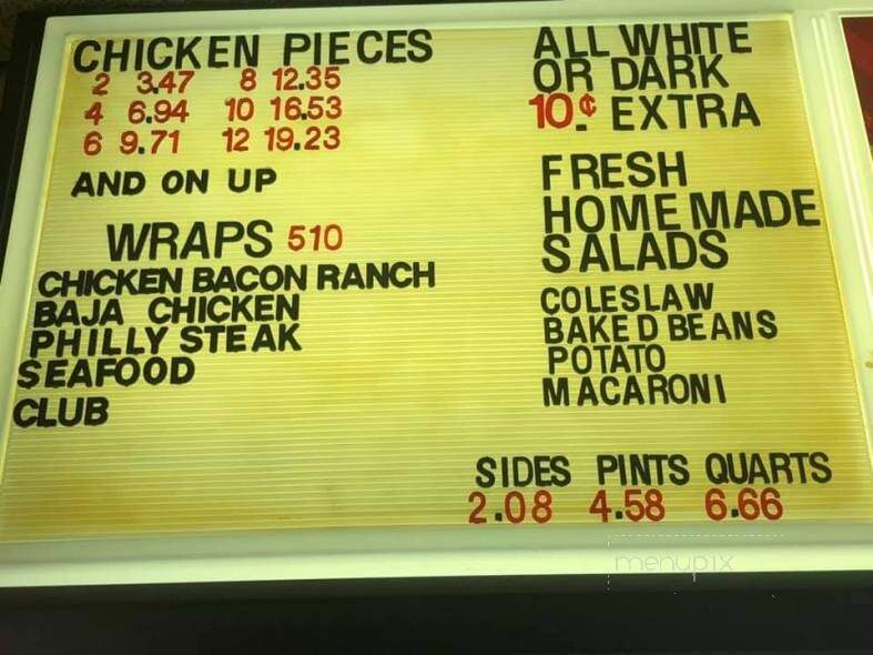 Boom's Restaurant - Parkston, SD menu_pic