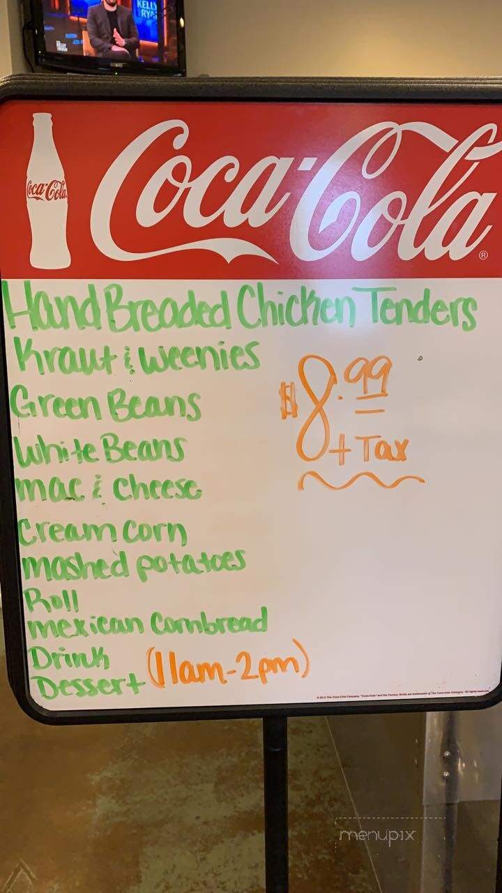 Joe Deana's Bypass Cafe - Dyer, TN menu_pic