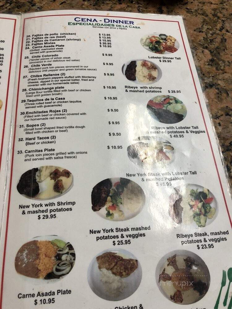 Alamo Restaurant - Thermal, CA menu_pic