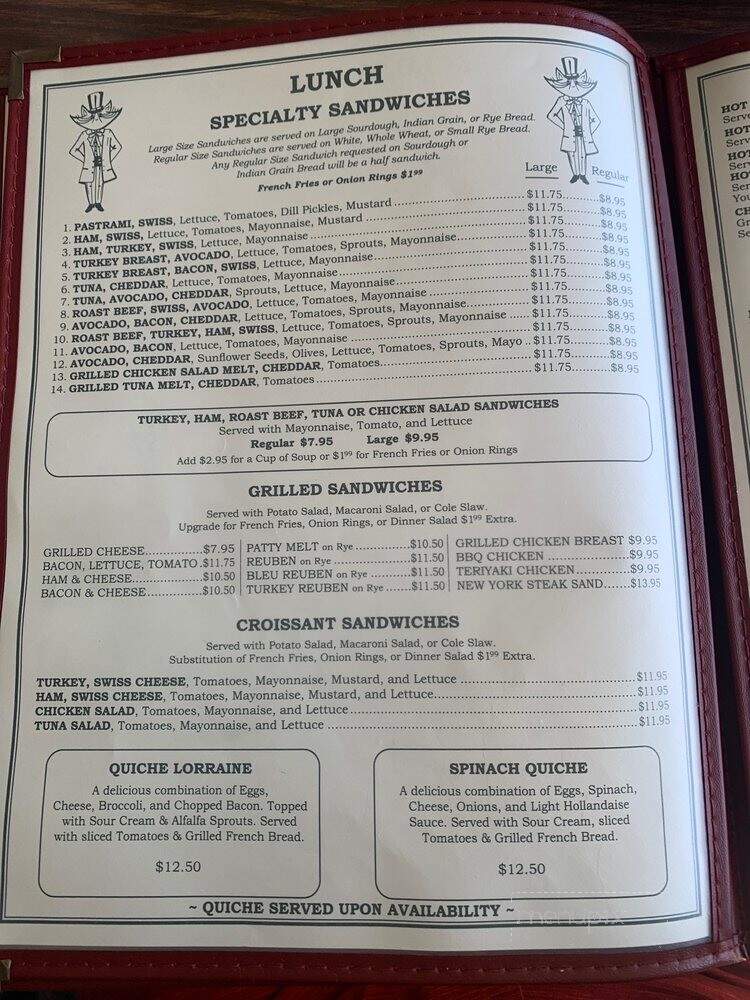 Snooty Fox - Laguna Hills, CA menu_pic