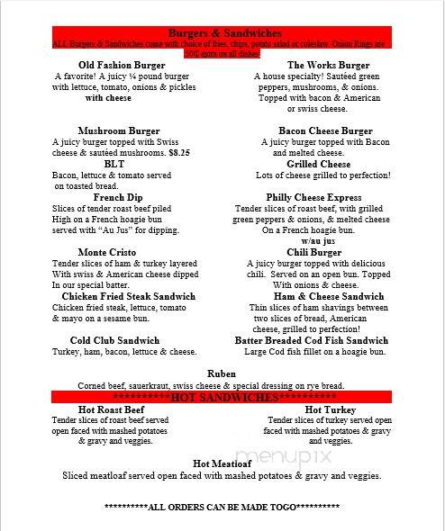 Connie's Family Restaurant - Cedaredge, CO menu_pic